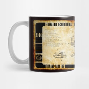 Parchment Showing Space Dock Yard Tug Mug